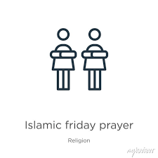Ic Friday Prayer Icon Thin Linear