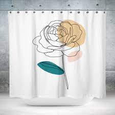 Rose Shower Curtains Bath Mats