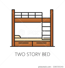 Two Story Bed Furniture Icon Home