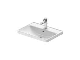 D Neo Inset Ceramic Washbasin With