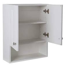 Del Mar 21 In W X 26 In H X 8 In D Over The Toilet Bathroom Storage Wall Cabinet In White