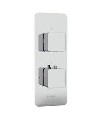 Alita Soft Square Twin Shower Valve