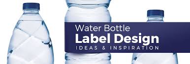 Water Bottle Label Shape Design 68