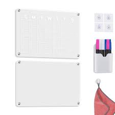 Monthly Planner Plus Memo Board Dry Erase Calendar Board Acrylic Magn