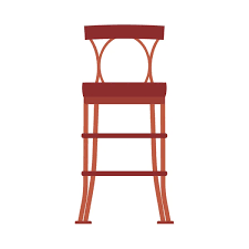 Wooden Chair Front View Vector Icon