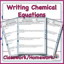 Balancing Chemical Equations Worksheets