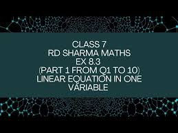 Ex 8 3 Rd Sharma Maths Class 7 Part 1