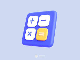 Calculator Icon Isolated 3d Render