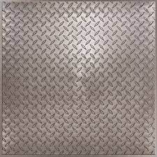 Diamond Plate Faux Pewter By Ceilume