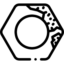 Rust Detailed Rounded Lineal Icon