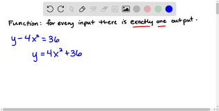 Equation Represents Y As A Function