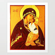 Madonna And Child Gustav Klimt Art