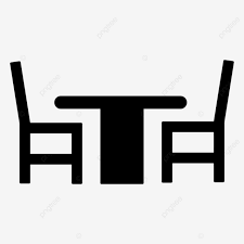 Dinner Table Icon Vector Sign