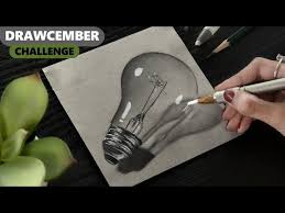Drawing Light Bulb Using Graphite