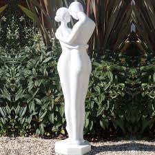 Large Embracing Couple Statue Ornament