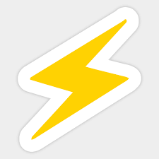 Lightning Bolt Emoticon Icon