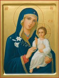 Icon Of The Mother Of God The Unfading