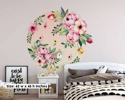 Pastel Pink Bedroom Wall Stickers