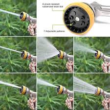 Garden Hose Nozzle Sprayer 100 Heavy Duty Metal Water Hose Sprayer With 7 Spray Patterns