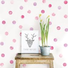 Wallpops Pink Watercolor Dots Wall Art