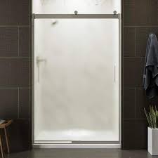 Kohler K 706008 D3 Mx Levity Sliding Shower Door With Frosted Glass Matte Nickel