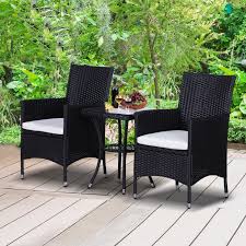 Outsunny 2 Seater Garden Rattan Bistro