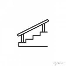 Stairs Icon Template Color Editable