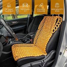 Natural Wood Bead Seat Cover