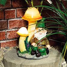Solar Garden Male Gnome Under Light Up