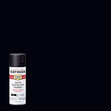 Rust Oleum Stops Rust 12 Oz Protective Enamel Satin Black Spray Paint 6 Pack