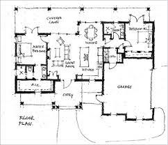 House Floor Plan Hand Sketched 2d Black
