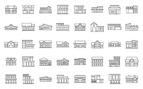 Old Building Vector Icon