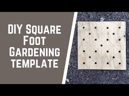 Diy Square Foot Gardening Template