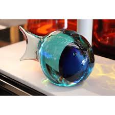 Murano Glass Fish Sculpture By Fabio