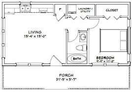 32x16 House 1 Bedroom 1 Bath 512
