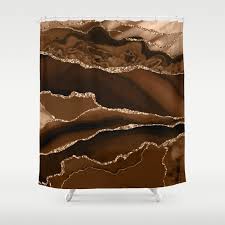 Brown Gold Agate Geode Abstract Art