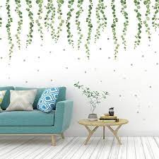 Large Size Green Vine Wall Stickers