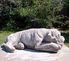 Boxer Dog Statue Stone Garden Boxer