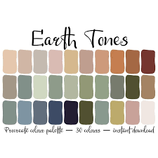 Earth Tone Colour Palette For Procreate