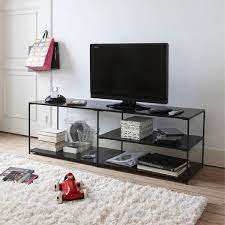 Nordic Black Tv Stand Metal Frame With