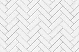 White Herringbone Metro Tile Wall