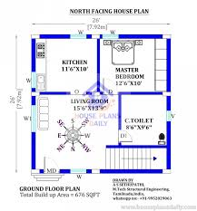 26x26 North Facing House Plan As Per