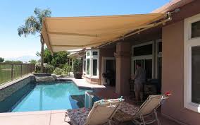 Motorized Patio Cover Awning Above