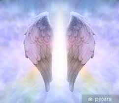 Wall Mural Angel Wings And Divine Light