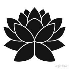 Lotus Flower Icon Simple Ilration