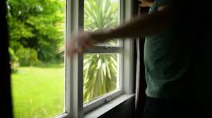 Man Opening Window Stock Footage