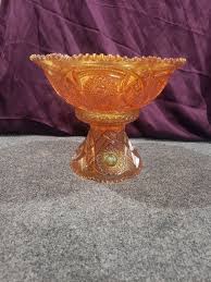Vintage Fashion Marigold Carnival Glass