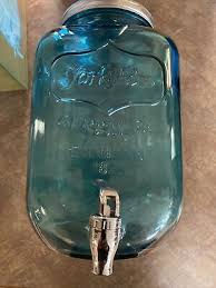 Blue Tint Yorkshire Glassware 2 Gallon