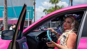 At A Barbie Pink Car Show A Tampa