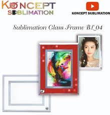 Frosted Sublimation Glass Frame Bl 04